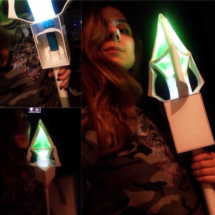 Magic Wand/staff Out Of Food Container And The Flash Light! Magic Wand/staff Out Of Food Container And The Flash Light!