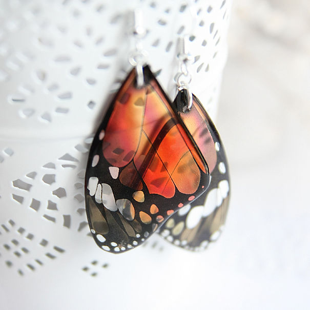 I Create Beautiful Realistic Butterfly Earrings