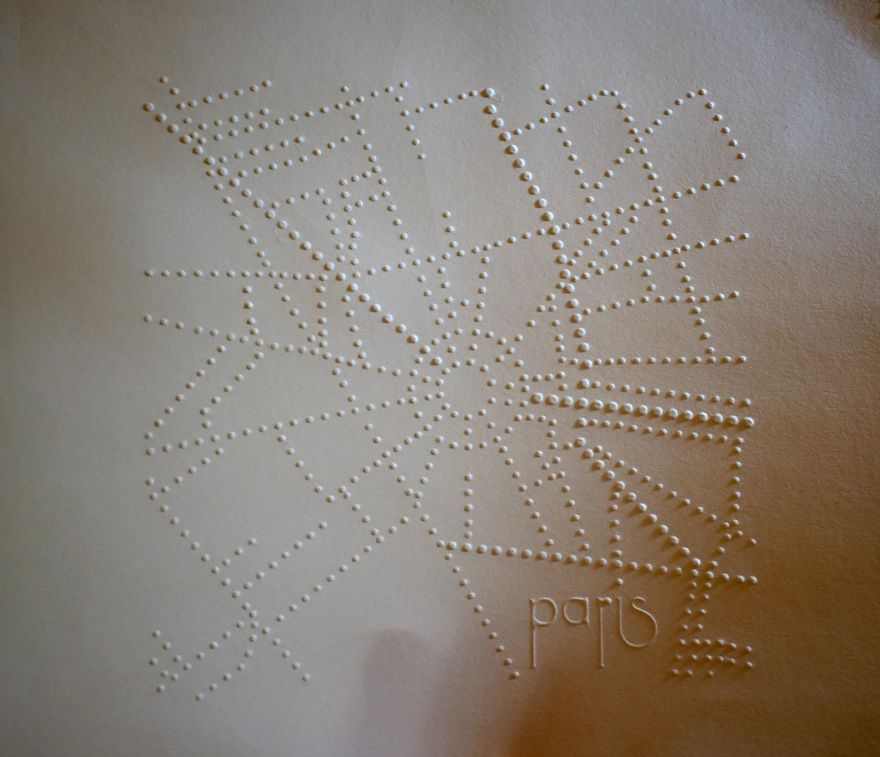 I Spent 20 Hours Making Accurate & To Scale Tactile Braille Embossed Maps Of NYC And Paris By Hand