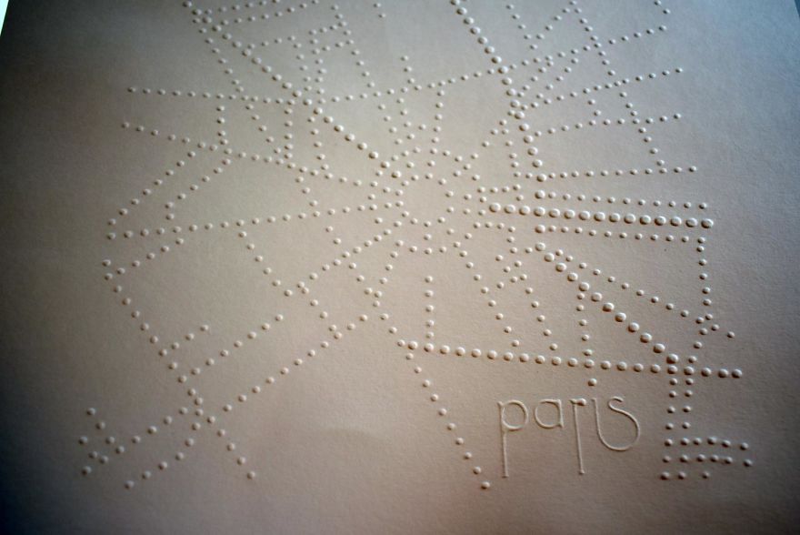 I Spent 20 Hours Making Accurate & To Scale Tactile Braille Embossed Maps Of NYC And Paris By Hand