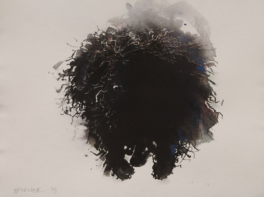 Gloomy Portraits Of Dogs That Seem To Fade Into The Paper