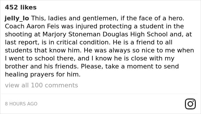 Hero Coach Jumps In Front Of Bullets To Shield Students During Florida Mass Shooting Hero Coach Jumps In Front Of Bullets To Shield Students During Florida Mass Shooting