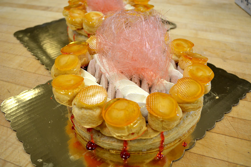 My Friend The Baker Couldn’t Find A Print Of The Patron Saint Of Baking, So I Drew One For Her!