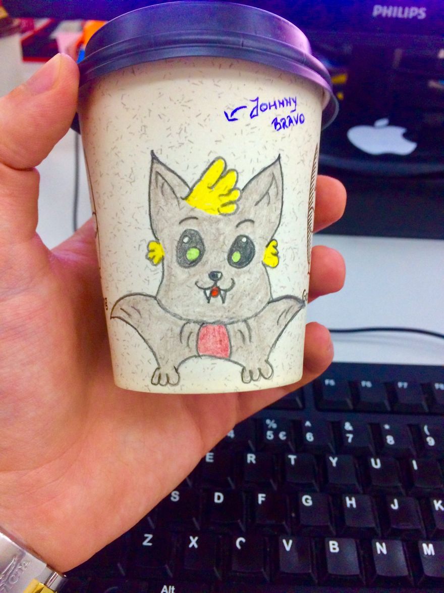 I Like To Draw On Coffee Cups