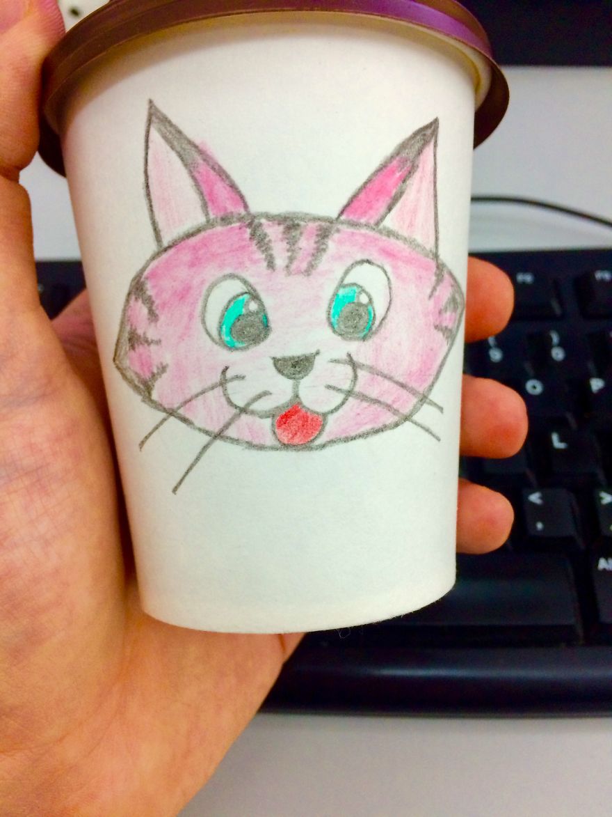 I Like To Draw On Coffee Cups