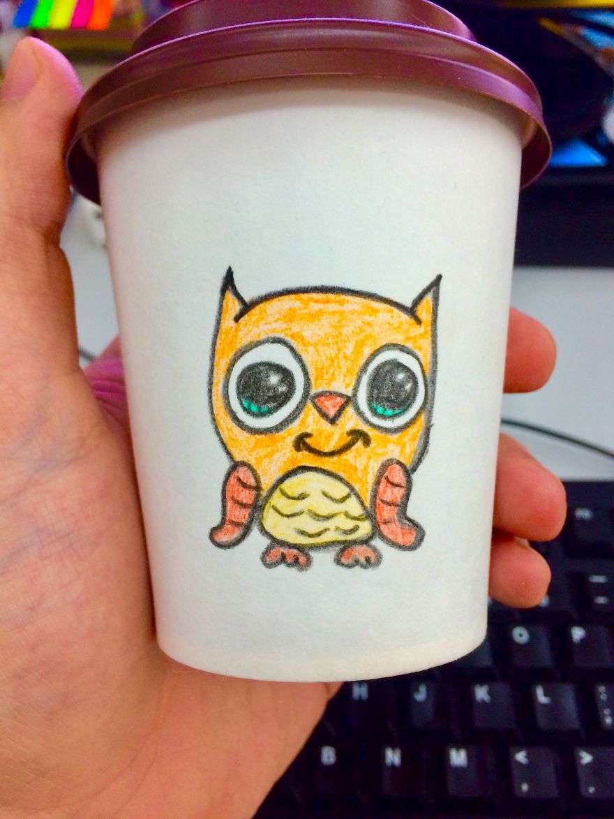 I Like To Draw On Coffee Cups