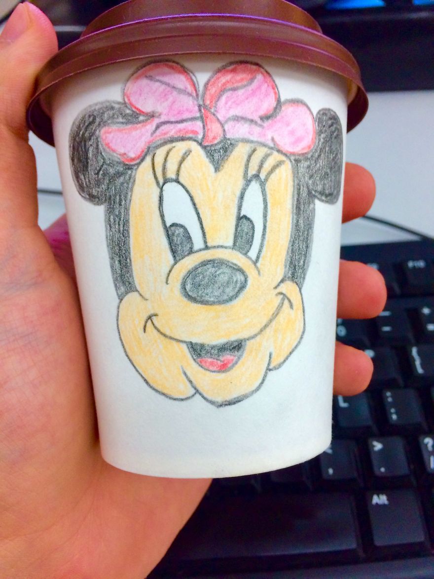 I Like To Draw On Coffee Cups
