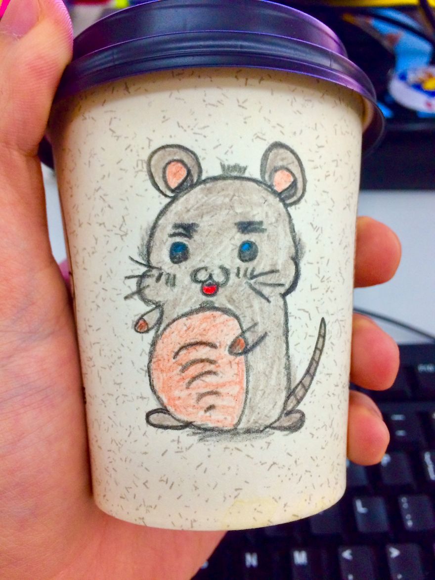 I Like To Draw On Coffee Cups