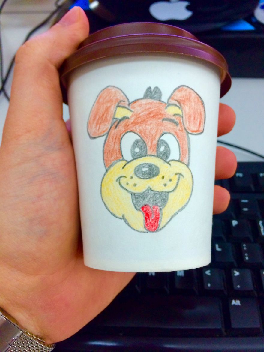 I Like To Draw On Coffee Cups