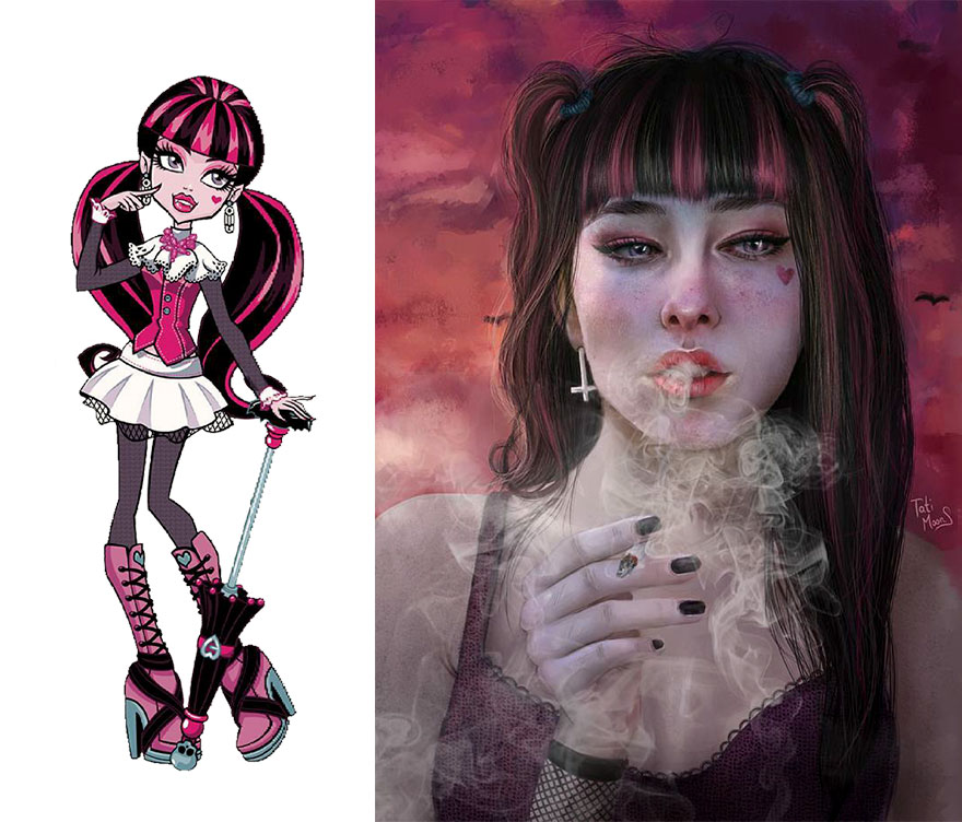 Artist Makes More Realistic Versions Of Cartoon Characters, And The Result Is Amazing