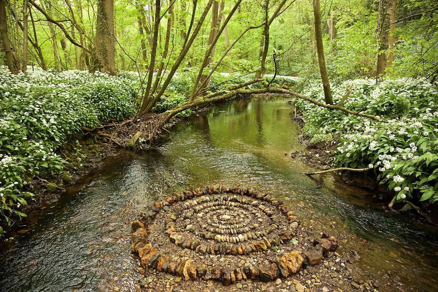 Artist Spends Hours Arranging Natural Objects Into Stunning Mandalas, Leaves Them For You To Find