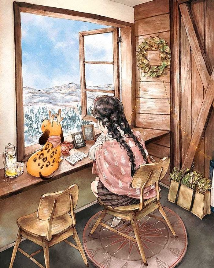 Happiness In Living Alone Revealed In 65 Illustrations By Korean Artist Happiness In Living Alone Revealed In 65 Illustrations By Korean Artist