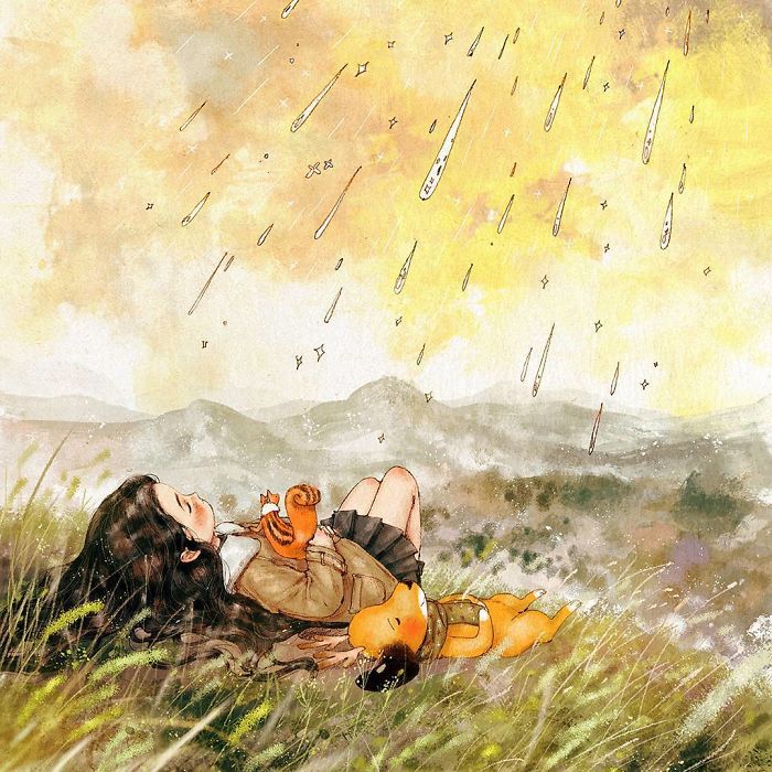 Happiness In Living Alone Revealed In 65 Illustrations By Korean Artist Happiness In Living Alone Revealed In 65 Illustrations By Korean Artist