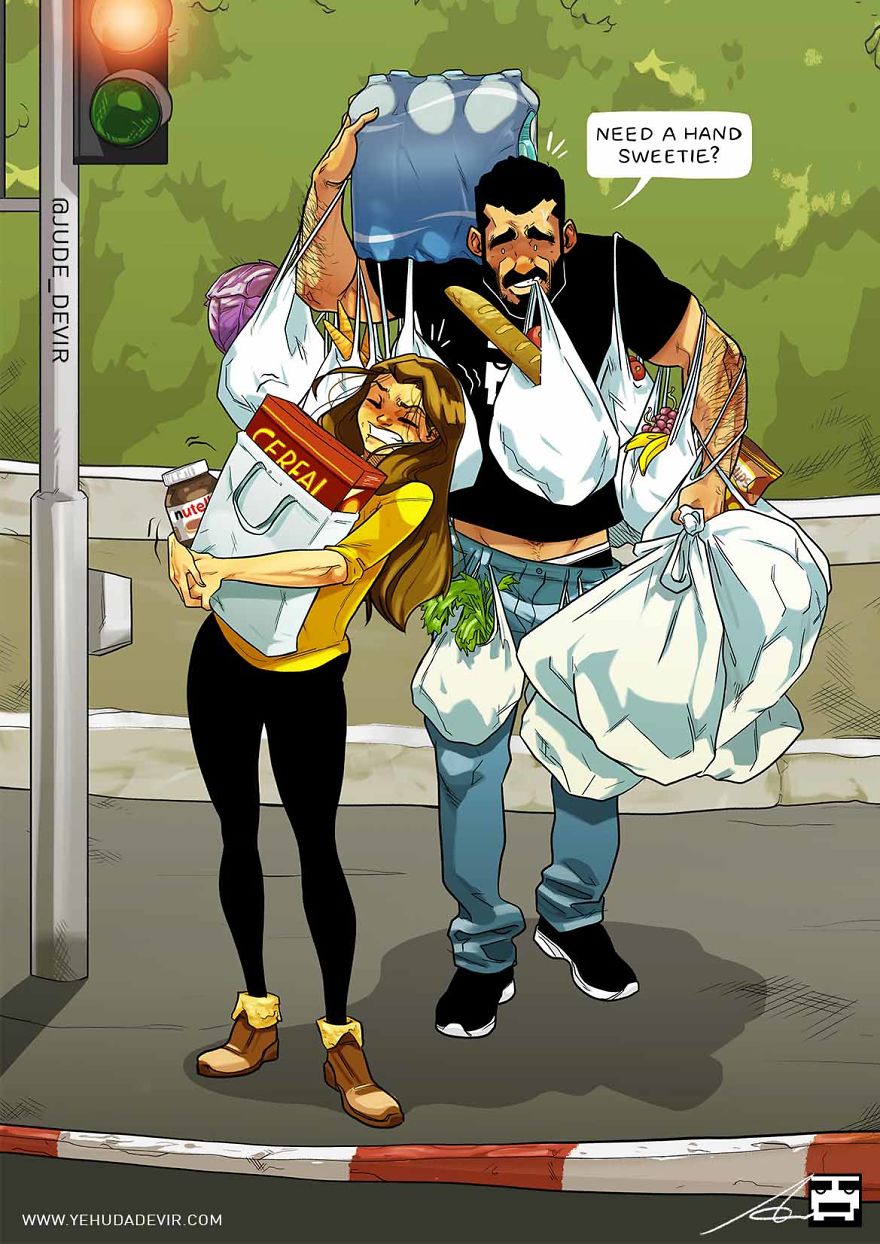 Artist Keeps Illustrating Everyday Life With His Wife In Comics And We’re Not Jealous At All Artist Keeps Illustrating Everyday Life With His Wife In Comics And We’re Not Jealous At All