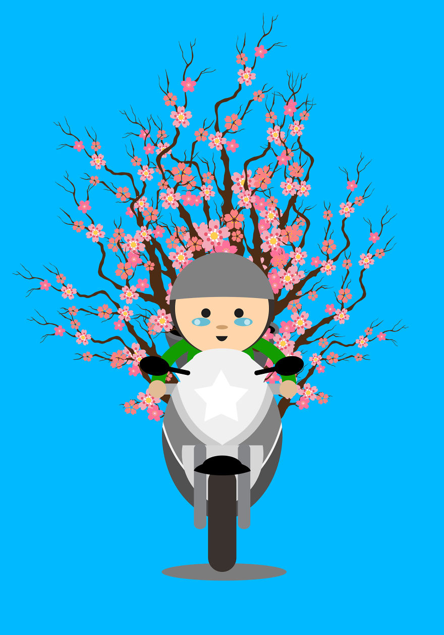 I Illustrate The Amazing Loads Of Motorbikes In Hanoi, Vietnam (Part 2) I Illustrate The Amazing Loads Of Motorbikes In Hanoi, Vietnam (Part 2)