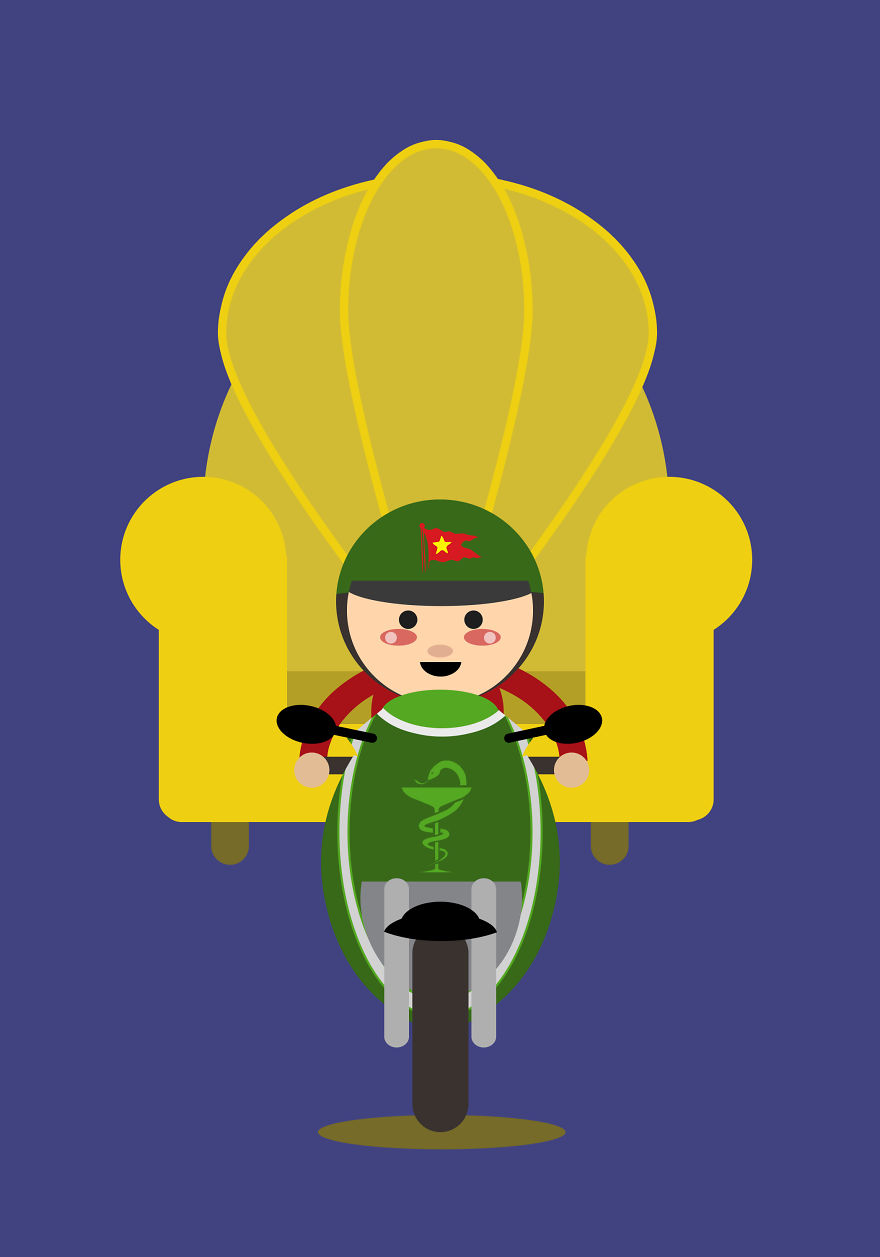 I Illustrate The Amazing Loads Of Motorbikes In Hanoi, Vietnam (Part 2) I Illustrate The Amazing Loads Of Motorbikes In Hanoi, Vietnam (Part 2)