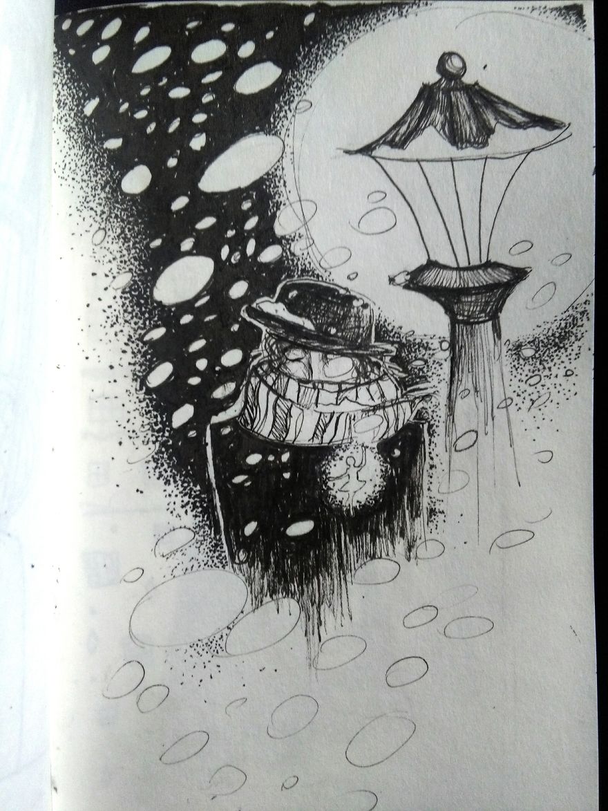 I Create Ink Drawings Since 2015 To Express My Feelings