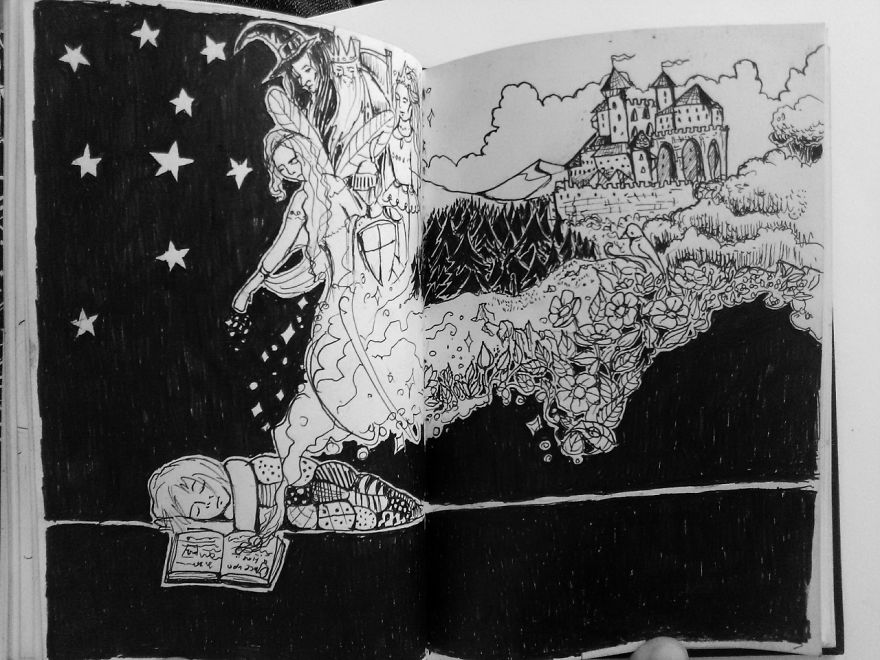 I Create Ink Drawings Since 2015 To Express My Feelings