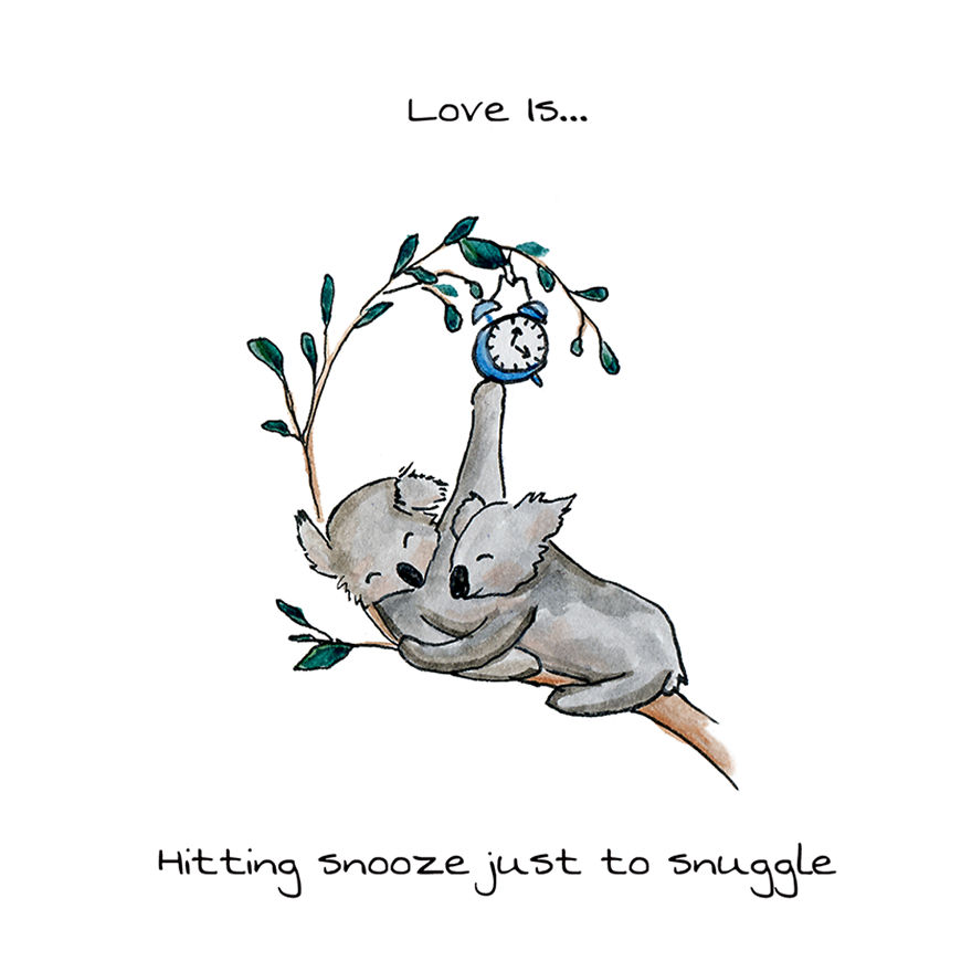 I Drew Animal Illustrations That Display The Little Ways We Show Love