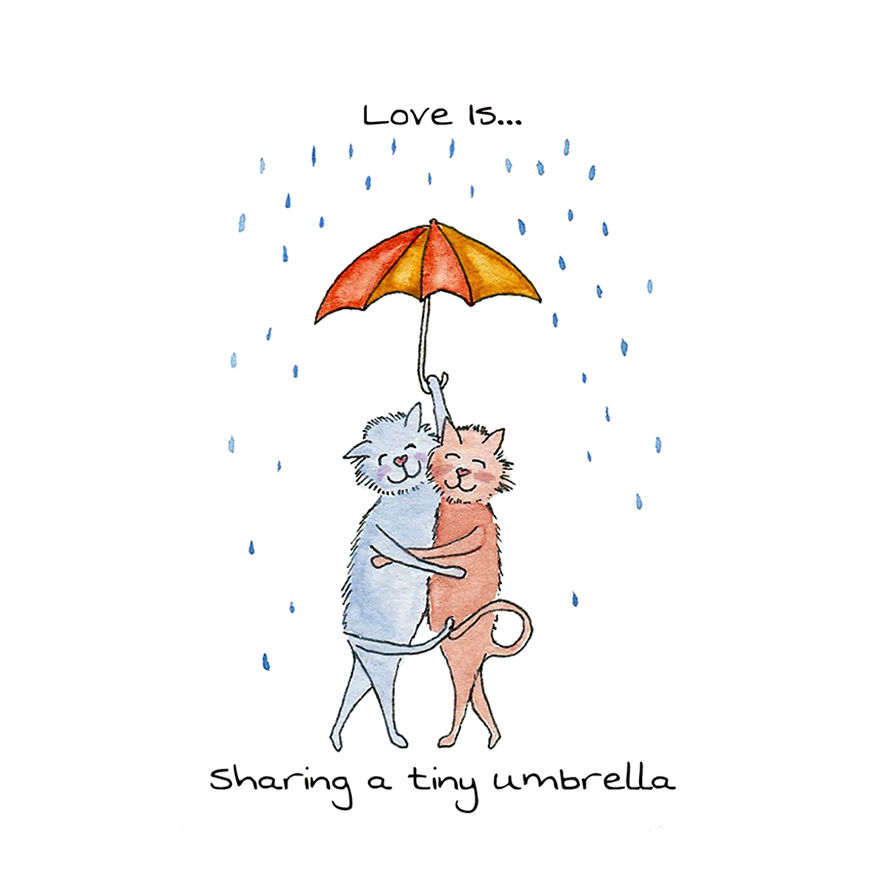 I Drew Animal Illustrations That Display The Little Ways We Show Love