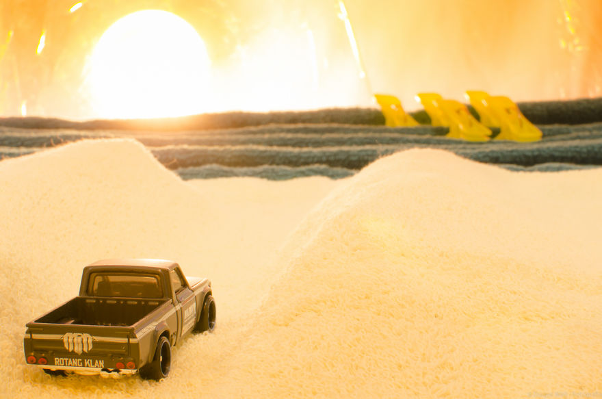 I Used Toy Cars, Legos And Towels To Create These Images
