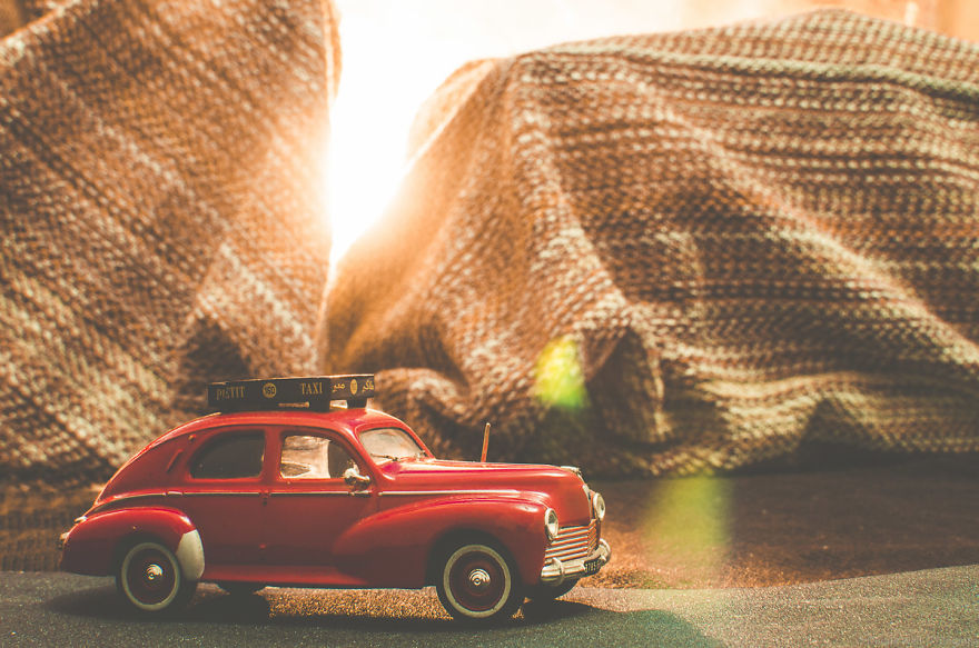 I Used Toy Cars, Legos And Towels To Create These Images