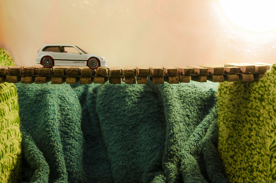 I Used Toy Cars, Legos And Towels To Create These Images
