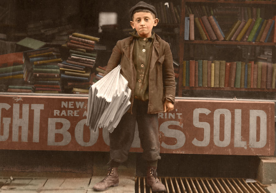 I’ve Colourised These 100+ Year Old Photos Of American Child Labour, And Here&#8217;s The Result