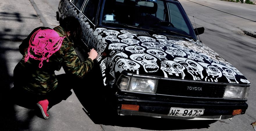 I Painted 1000 Skulls All Over My Car I Painted 1000 Skulls All Over My Car