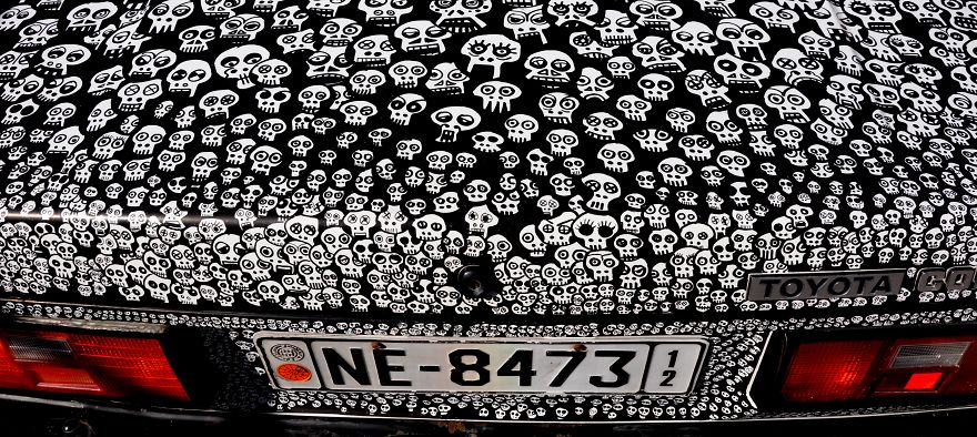 I Painted 1000 Skulls All Over My Car I Painted 1000 Skulls All Over My Car