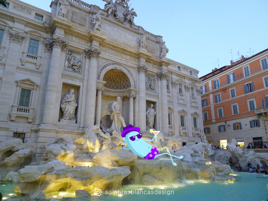 I Add Happy, Colorful Creatures To Everyday Life And Travel Photos I Add Happy, Colorful Creatures To Everyday Life And Travel Photos