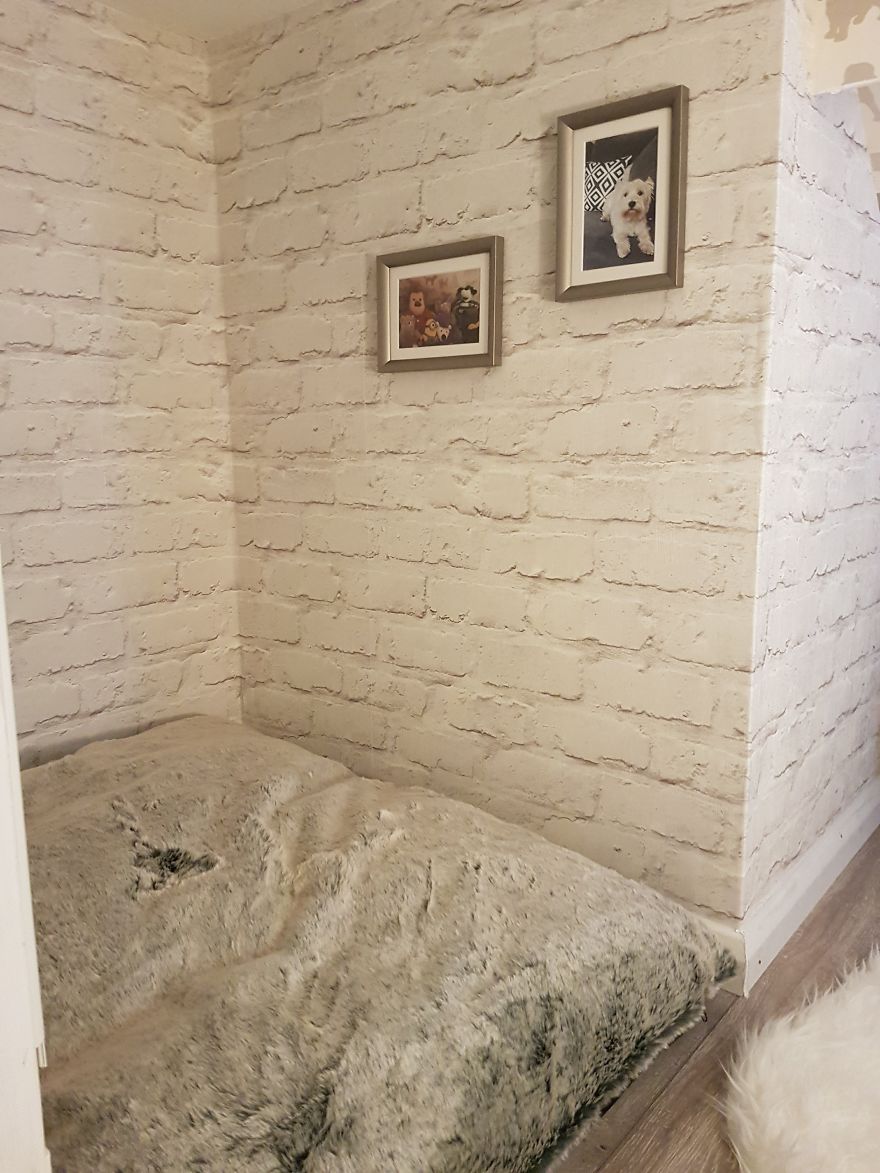 Our Dog Was Getting A Human Sister, So I Built Her A Room Under The Stairs &#8211; It Turned Out Better Than Expected