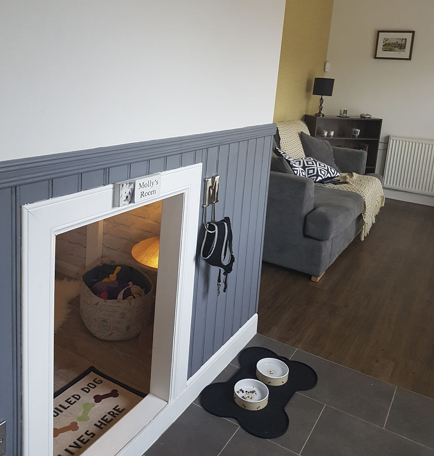 Our Dog Was Getting A Human Sister, So I Built Her A Room Under The Stairs &#8211; It Turned Out Better Than Expected