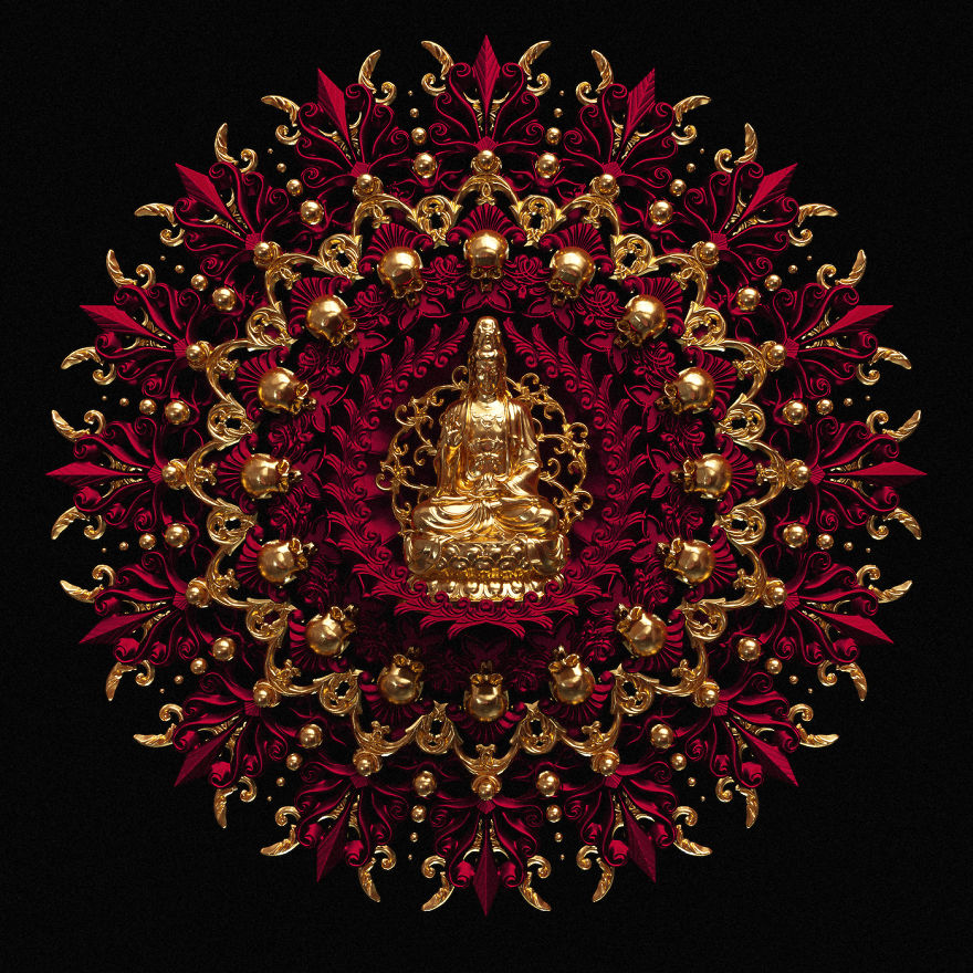 I Reimagined Traditional Mandala And Geometric Patterns As 3D Illustrations