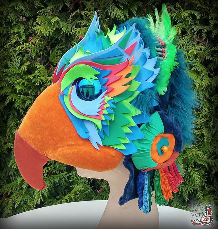 “Baba Yaga’s Masks” Artist Creating Awesome Textile Masks For Everyone