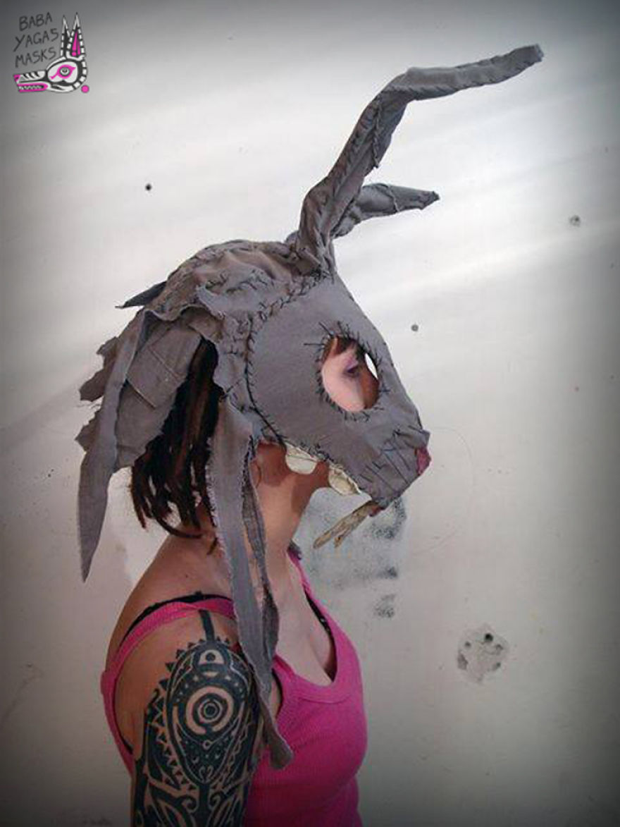 “Baba Yaga’s Masks” Artist Creating Awesome Textile Masks For Everyone