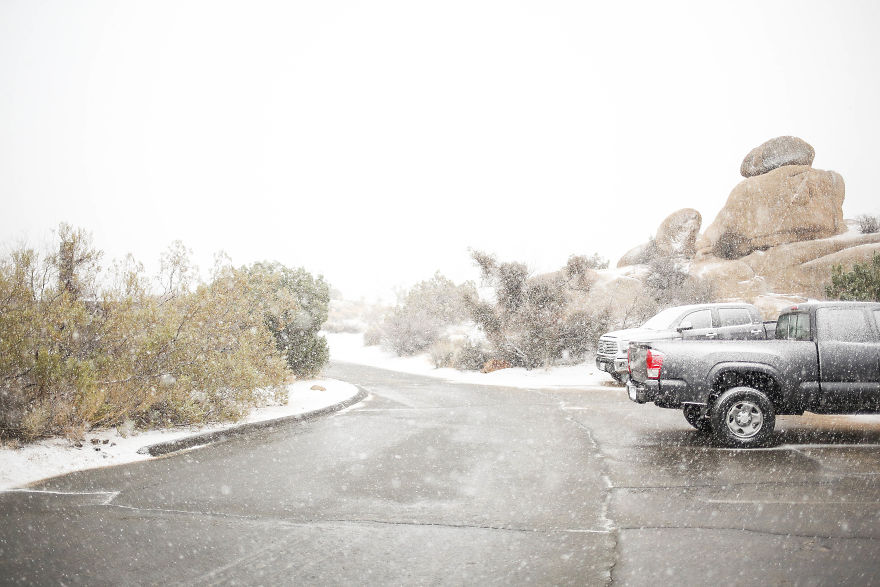 Snow In Joshua Tree National Park Snow In Joshua Tree National Park