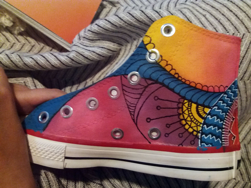 After Spending The Whole Weekend Painting I Came Up With These Shoes After Spending The Whole Weekend Painting I Came Up With These Shoes