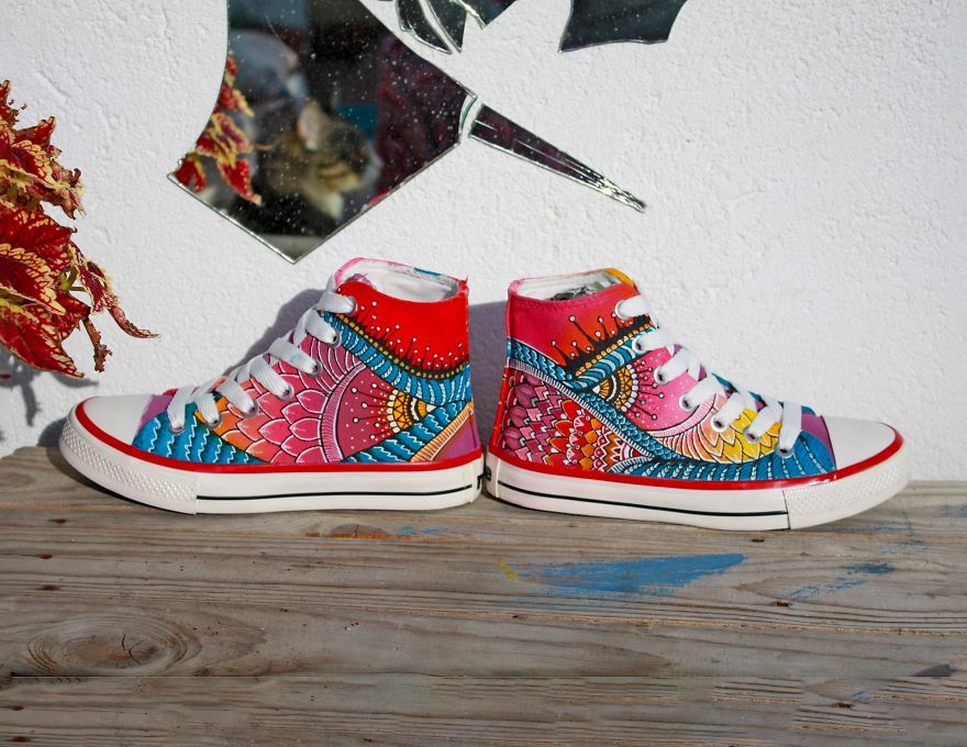 After Spending The Whole Weekend Painting I Came Up With These Shoes After Spending The Whole Weekend Painting I Came Up With These Shoes