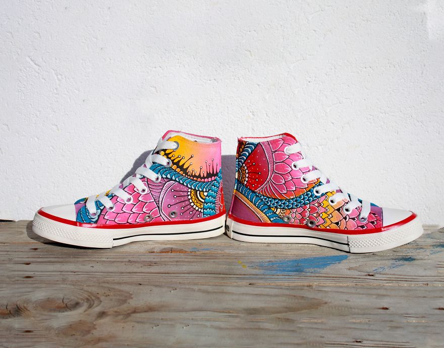 After Spending The Whole Weekend Painting I Came Up With These Shoes After Spending The Whole Weekend Painting I Came Up With These Shoes