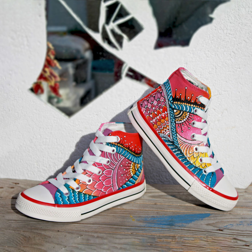 After Spending The Whole Weekend Painting I Came Up With These Shoes After Spending The Whole Weekend Painting I Came Up With These Shoes