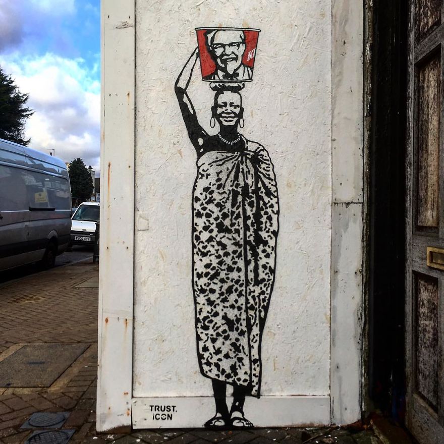 The Street Artist Forces The Viewer To Reflect When Seeing His Artworks On The Walls