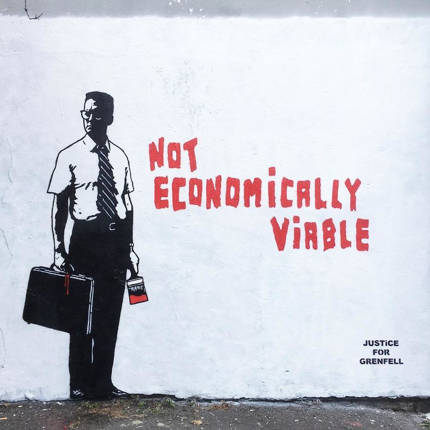 The Street Artist Forces The Viewer To Reflect When Seeing His Artworks On The Walls