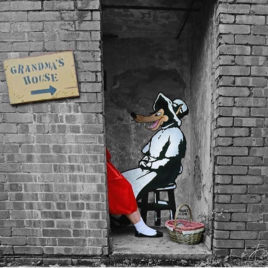 The Street Artist Forces The Viewer To Reflect When Seeing His Artworks On The Walls