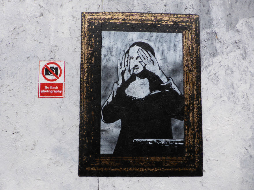 The Street Artist Forces The Viewer To Reflect When Seeing His Artworks On The Walls