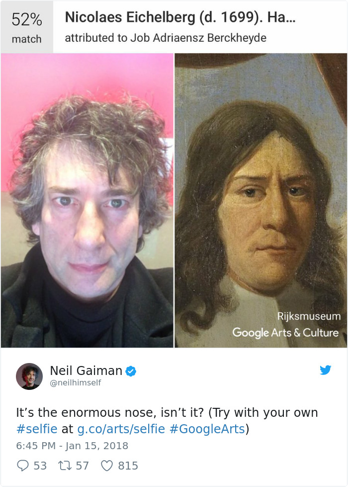 New Google App Finds Your Museum Doppelganger But Not Everyone Is Loving The Results New Google App Finds Your Museum Doppelganger But Not Everyone Is Loving The Results