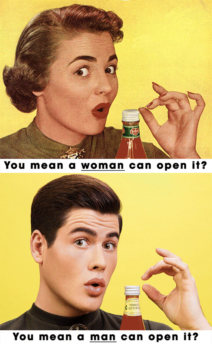 Photographer Reverses Gender Roles In Sexist Vintage Ads Photographer Reverses Gender Roles In Sexist Vintage Ads