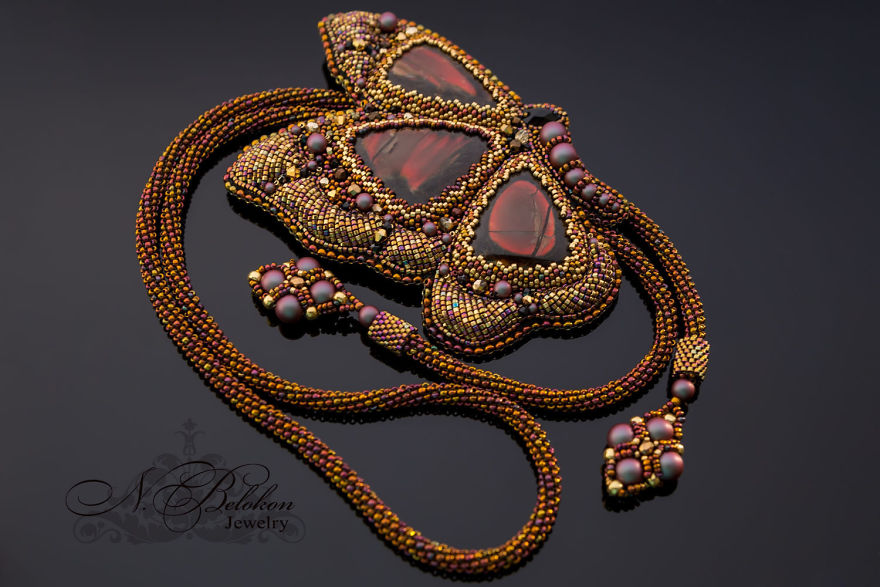 Russian Artist Creates Gorgeous Beaded Insects Completely By Hand