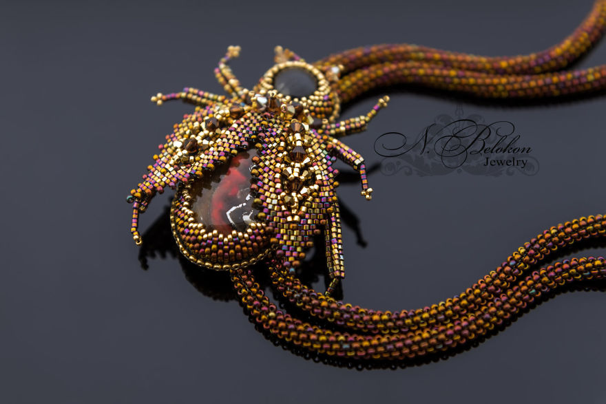 Russian Artist Creates Gorgeous Beaded Insects Completely By Hand