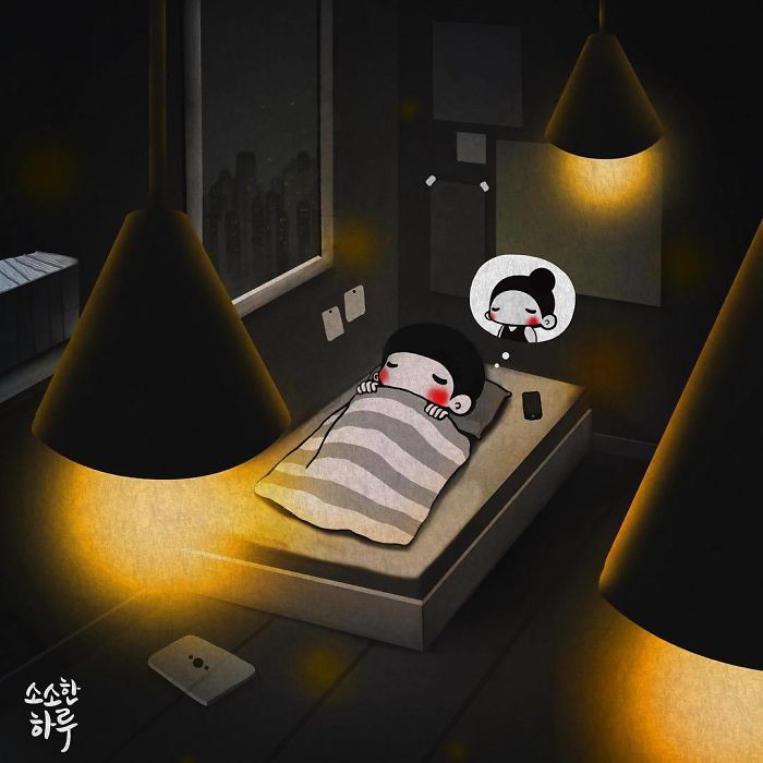 Korean Artist Shows What It’s Like To Be Falling In Love More And More Each Day Korean Artist Shows What It’s Like To Be Falling In Love More And More Each Day